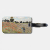 Claude Monet - Poppy Field - QR-code Bagagelabel (Achterkant horizontaal)