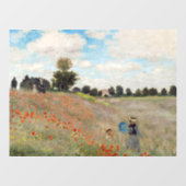 Claude Monet - Poppy Field Raamsticker (Vel)