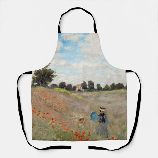 Claude Monet - Poppy Field Schort (Voorkant)