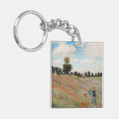 Claude Monet - Poppy Field Sleutelhanger (Voorkant Links)