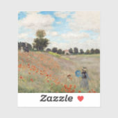 Claude Monet - Poppy Field Sticker (Vel)