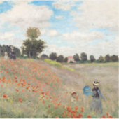 Claude Monet - Poppy Field Sticker (Voorkant)
