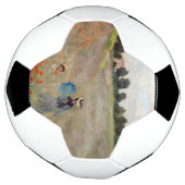 Claude Monet - Poppy Field Voetbal (Gedraaid)