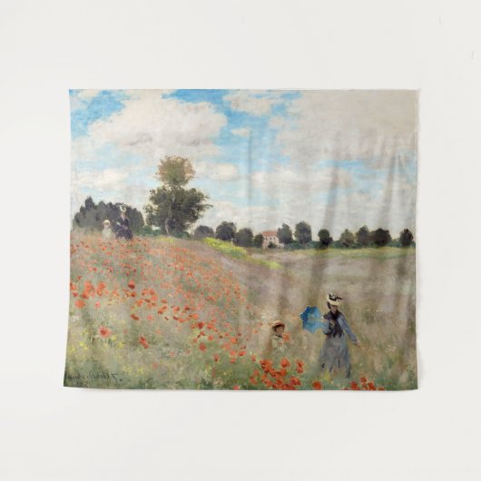 Claude Monet - Poppy Field Wandkleed (Voorkant (horizontaal))