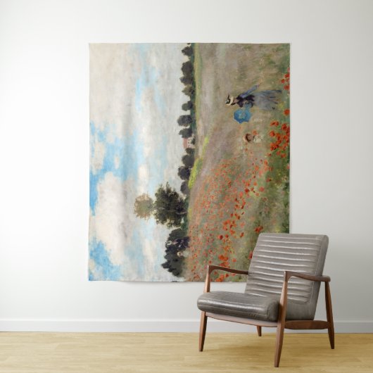 Claude Monet - Poppy Field Wandkleed (In situ)