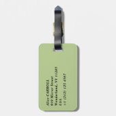 Claude Monet - Poppy Fields bij Argenteuil (1875) Bagagelabel (Achterkant verticaal)