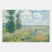 Claude Monet - Poppy Fields bij Argenteuil (1875) Inpakpapier Vel (Voorkant 2)