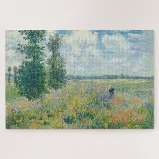 Claude Monet - Poppy Fields bij Argenteuil (1875) Legpuzzel (Horizontaal)