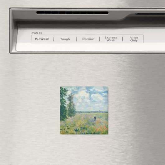 Claude Monet - Poppy Fields bij Argenteuil (1875) Magneet (Insitu (Vaatwasser))