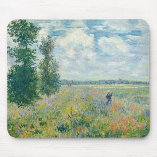 Claude Monet - Poppy Fields bij Argenteuil (1875) Muismat (Voorkant)