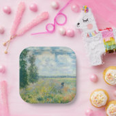 Claude Monet - Poppy Fields bij Argenteuil (1875) Papieren Bordje (Feest)