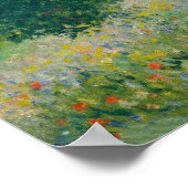 Claude Monet - Poppy Fields bij Argenteuil (1875) Poster (Hoek)