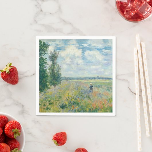 Claude Monet - Poppy Fields bij Argenteuil (1875) Servet (Insitu)