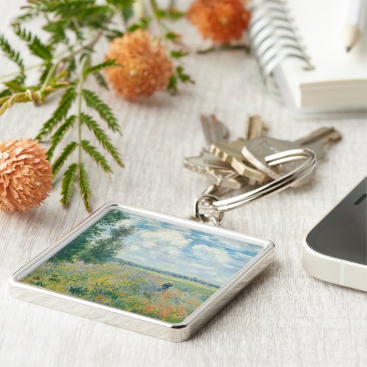 Claude Monet - Poppy Fields bij Argenteuil (1875) Sleutelhanger (Zijkant)