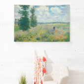 Claude Monet - Poppy Fields bij Argenteuil (1875) Spandoek (Insitu)