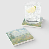 Claude Monet - Poppy Fields bij Argenteuil (1875) Stenen Onderzetter (Zijkant)