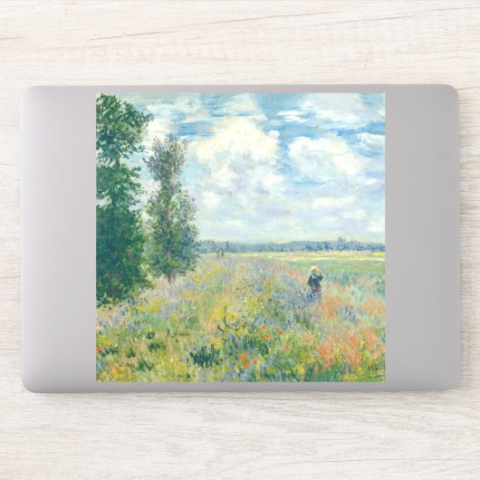 Claude Monet - Poppy Fields bij Argenteuil (1875) Sticker (Computer)