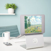 Claude Monet - Poppy Fields bij Argenteuil (1875) Sticker (Laptop op bureau)