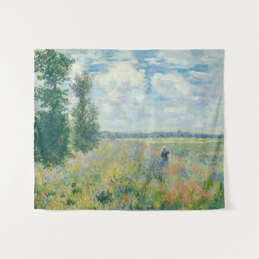 Claude Monet - Poppy Fields bij Argenteuil (1875) Wandkleed (Voorkant (horizontaal))