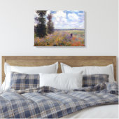 Claude Monet Poppy Fields nabij Argenteuil Canvas Afdruk (Insitu (Slaapkamer))