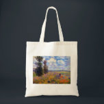 Claude Monet Poppy Fields nabij Argenteuil Tote Bag<br><div class="desc">Poppy Fields nabij Argenteuil geschilderd door Claude Monet in 1875.</div>