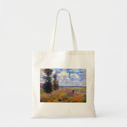 Claude Monet Poppy Fields nabij Argenteuil Tote Bag (Voorkant)