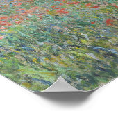 Claude Monet Poppy Veldschilderij Kunst Print (Hoek)