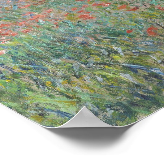 Claude Monet Poppy Veldschilderij Kunst Print (Hoek)