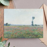 Claude Monet Poppy Veldschilderij Kunst Print Briefkaart<br><div class="desc">Poppy Field is een prachtig impressionistisch meesterwerk dat een levendig en betoverend papaverveld in volle bloei laat zien,  met een overvloed aan rode en roze bloemen verspreid over het landschap,  waarbij de essentie van de pracht van natuur en Monet's opmerkelijke talent in het afbeelden van vluchtige schoonheidsmomenten wordt vastgelegd.</div>