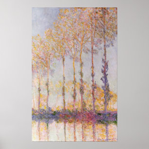 Claude Monet   Populaire gegevens bij de banken va Poster