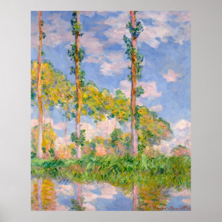 Claude Monet, Populieren in de zon, 1891 Poster