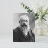 Claude Monet Portrait Foto Briefkaart (Staand voorkant)