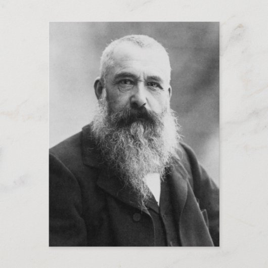 Claude Monet Portrait Foto Briefkaart (Voorkant)