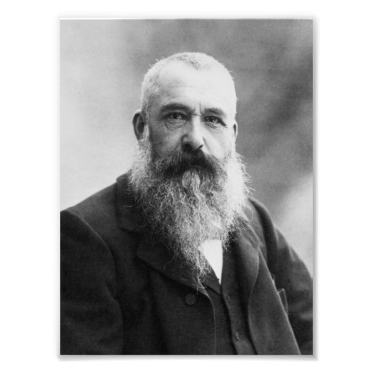 Claude Monet Portrait Foto Foto Afdruk (Voorkant)