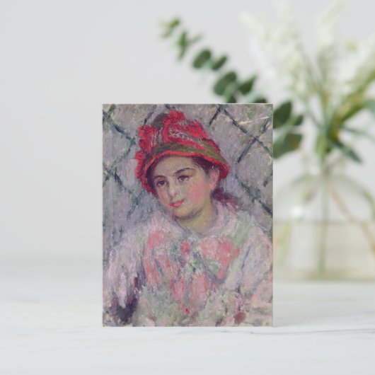 Claude Monet | Portret van Blanche Hoschede Briefkaart (Staand voorkant)