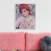 Claude Monet | Portret van Blanche Hoschede Canvas Afdruk (Insitu (Woonkamer))