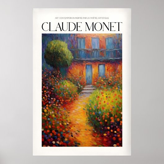 Claude Monet Poster Afdruk (Voorkant)