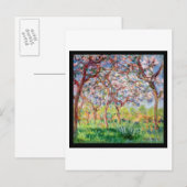 Claude Monet | Printemps a Giverny Briefkaart (Voorkant / Achterkant)