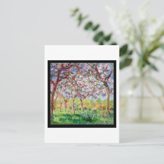 Claude Monet | Printemps a Giverny Briefkaart (Staand voorkant)