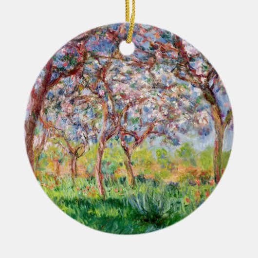 Claude Monet | Printemps a Giverny Keramisch Ornament (Voorkant)