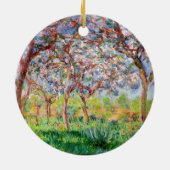 Claude Monet | Printemps a Giverny Keramisch Ornament (Achterkant)