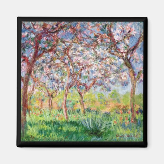 Claude Monet | Printemps a Giverny Magneet (Voorkant)