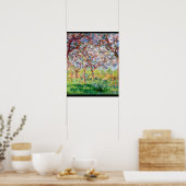 Claude Monet | Printemps a Giverny Poster (Keuken)