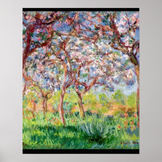Claude Monet | Printemps a Giverny Poster (Voorkant)