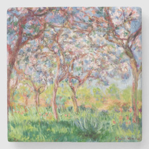 Claude Monet   Printemps a Giverny Stenen Onderzetter