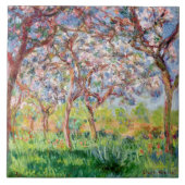 Claude Monet | Printemps a Giverny Tegeltje (Voorkant)