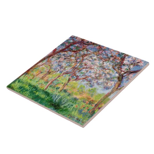 Claude Monet | Printemps a Giverny Tegeltje (Zijkant)