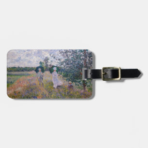 Claude Monet - Promenade bij Argenteuil Bagagelabel