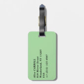 Claude Monet - Promenade bij Argenteuil Bagagelabel (Achterkant verticaal)