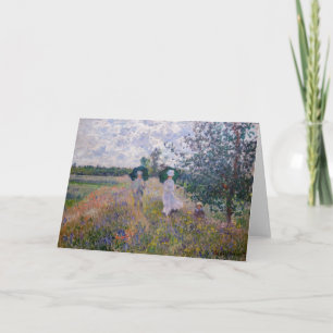 Claude Monet - Promenade bij Argenteuil Bedankkaart
